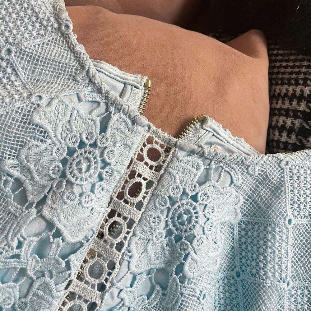 Ted Baker Light Blue Lace Dress - Picture 6 of 10